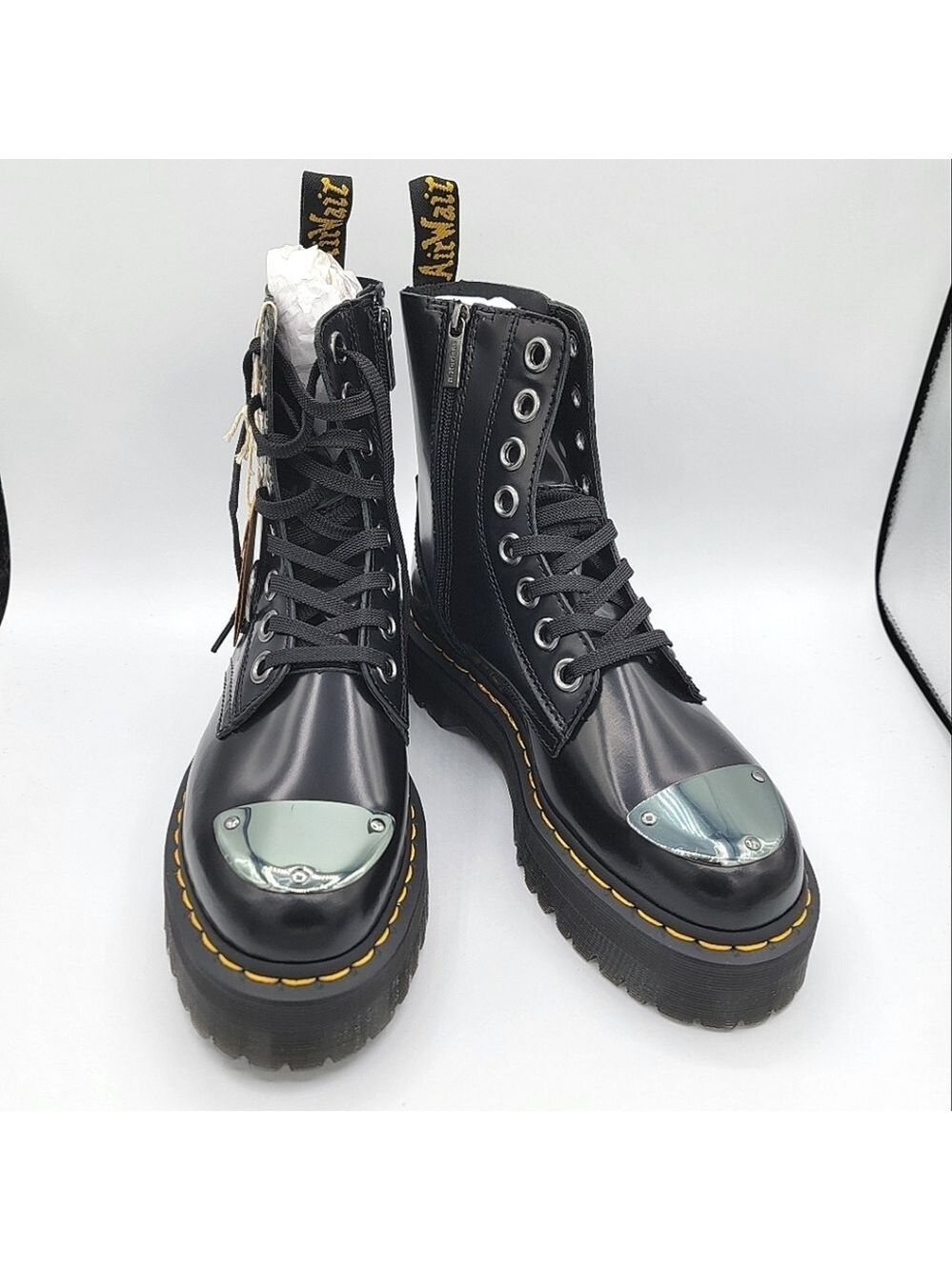 Dr. Martens Jadon Boots Alt Black Buttero NWT #2616